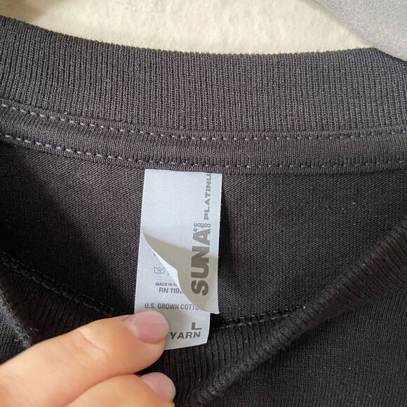 Suna Black T-Shirt Size M/L - Picture 6 of 7